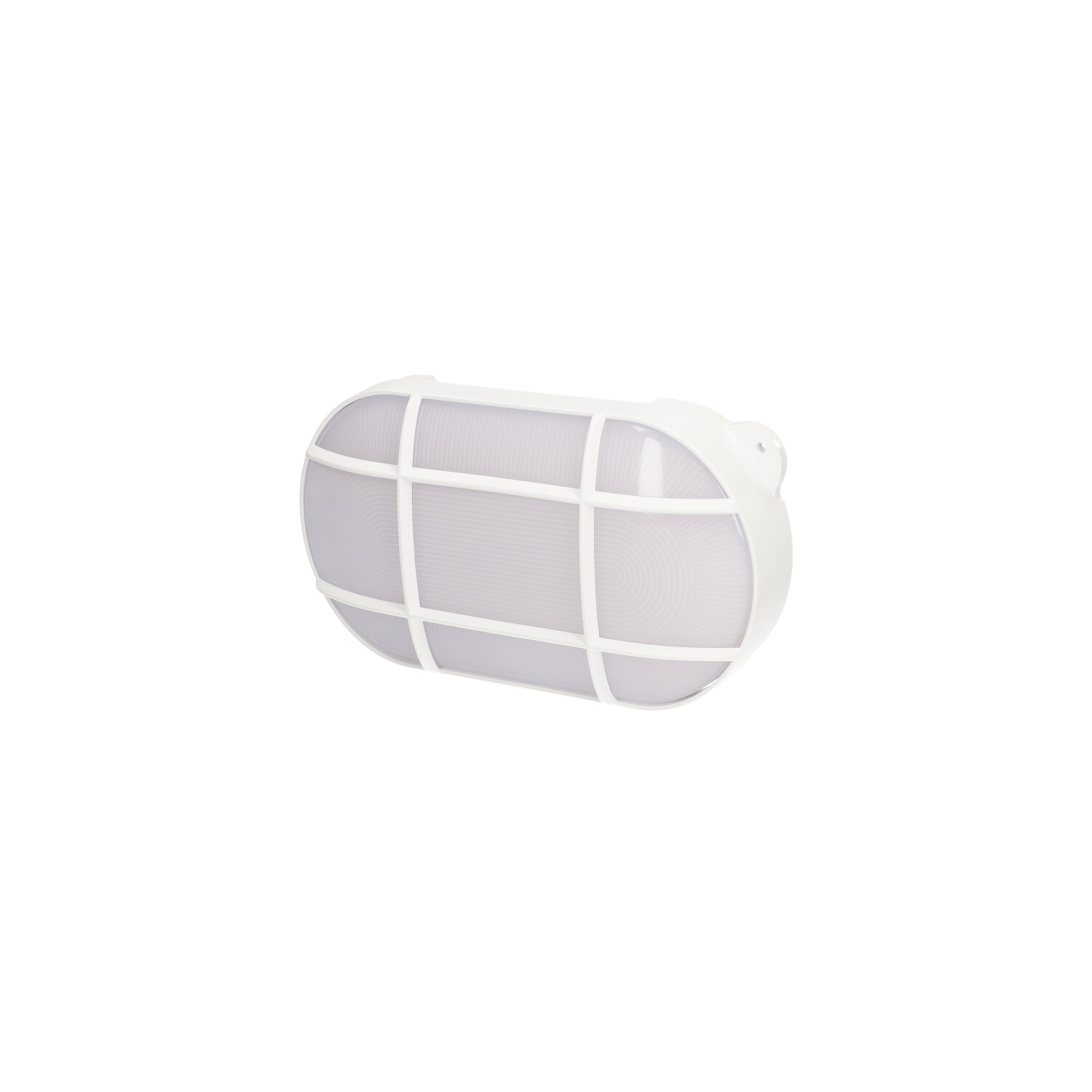 Aplique LED ovalado Cercis con rejilla 15W 6500K Blanco