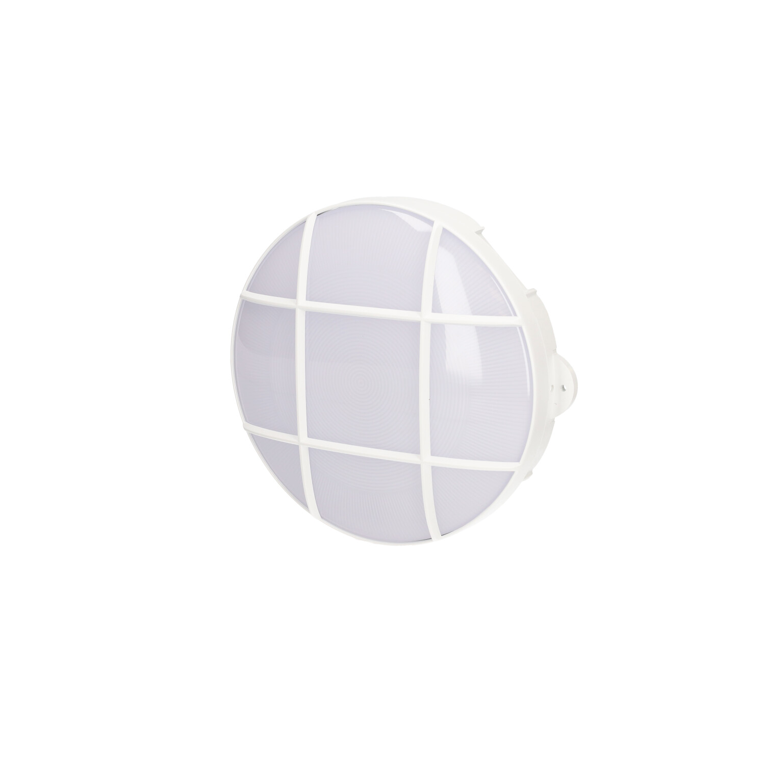 Aplique LED redondo Oxalis con rejilla 15W 6500K Blanco