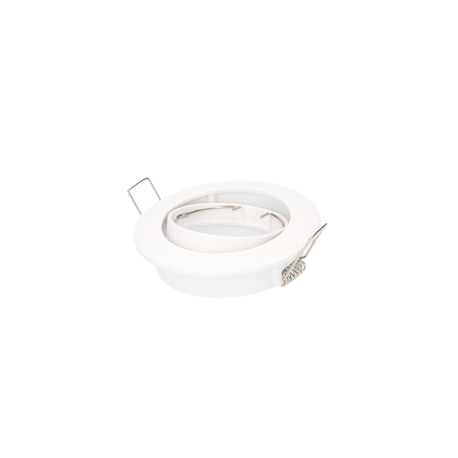 Aro basculante Mebrat redondo empotrable Ø84mm Blanco mate