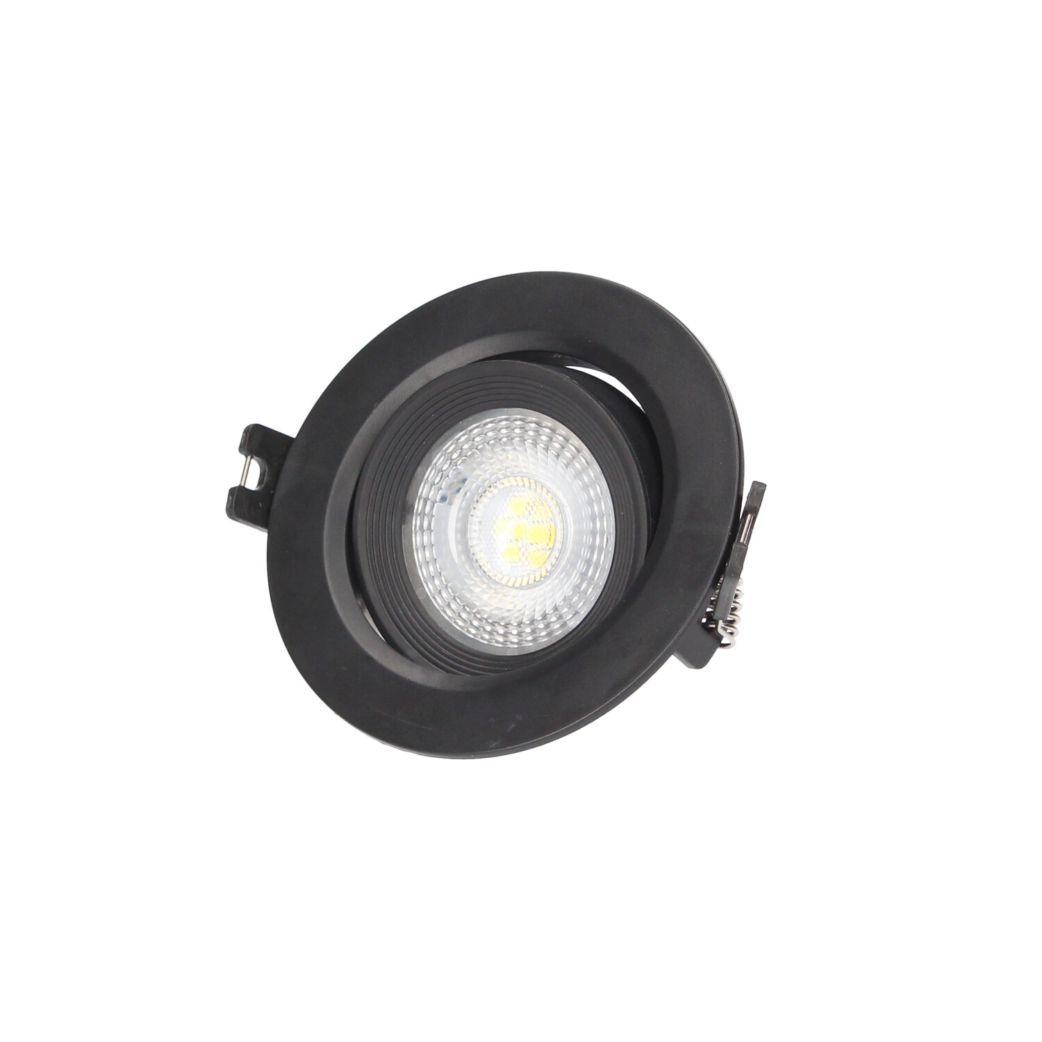 Aro basculante redondo empotrable LED Serie Banok 7W 3000-4000-6500K Negro