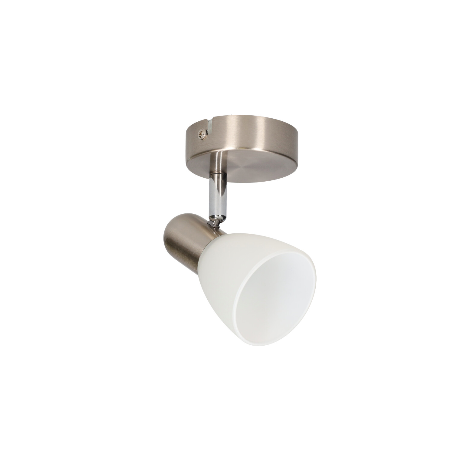 Foco de techo simple Serie Guimara E14 Níquel