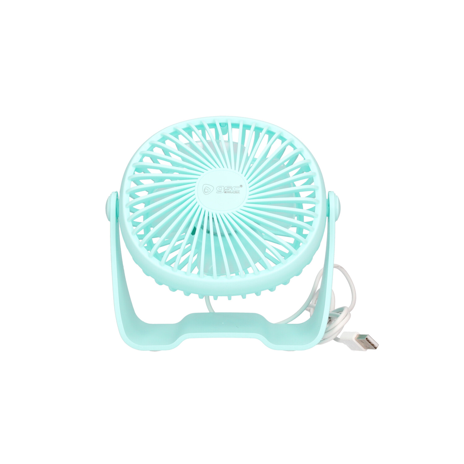 Mini ventilador sobremesa USB Alua Ø15cm 3W Aguamarina