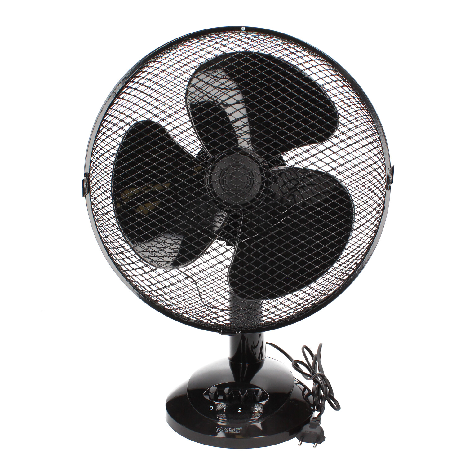Ventilador sobremesa Lindi Ø34cm 40W Negro