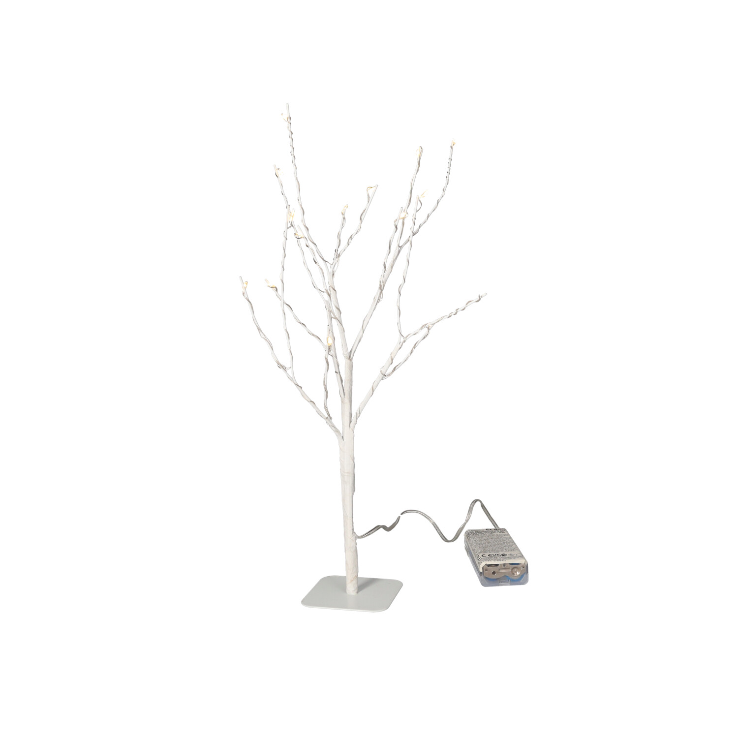 Árbol decorativo LED Cumia 30cm 2xAA Blanco