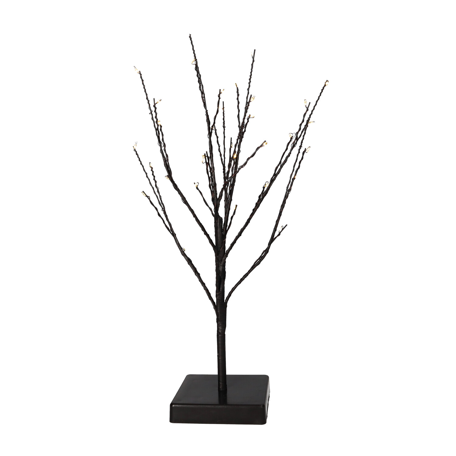 Árbol decorativo LED Cumia 40cm 3xAA Negro