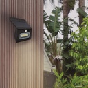 Aplique solar LED Egoda con sensor de movimiento y crepuscular 3W 3000 - 4000 - 6500K Negro