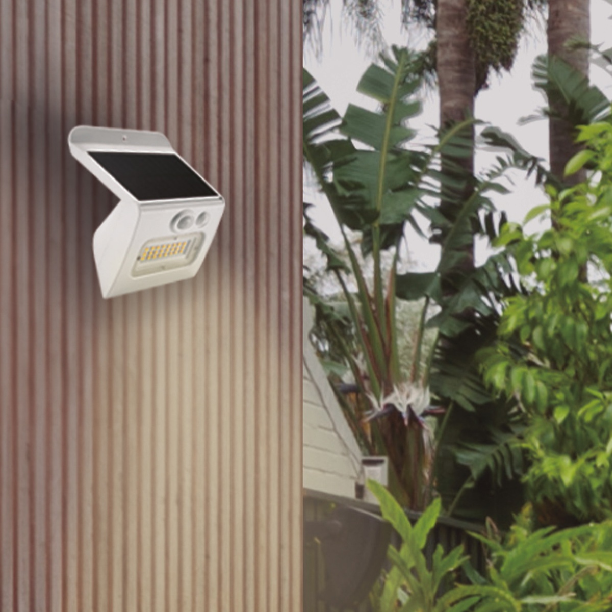 Aplique solar LED Egoda con sensor de movimiento y crepuscular 3W 3000 - 4000 - 6500K Blanco