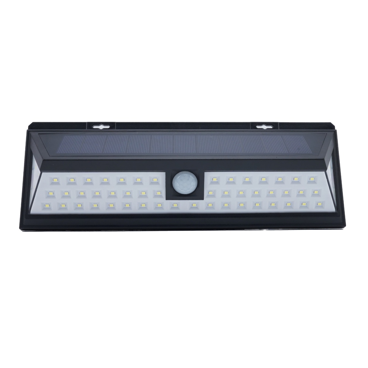 Aplique solar LED con sensor 10W 4200K Negro - 5u caja exp