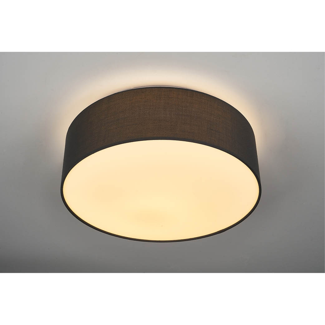 Plafón techo LED de tela Kasker 22W 3000K a 6500K regulable Gris