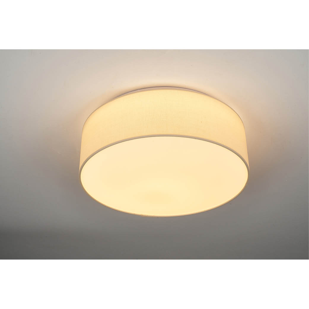 Plafón techo LED de tela Kasker 22W 3000K a 6500K regulable Beige
