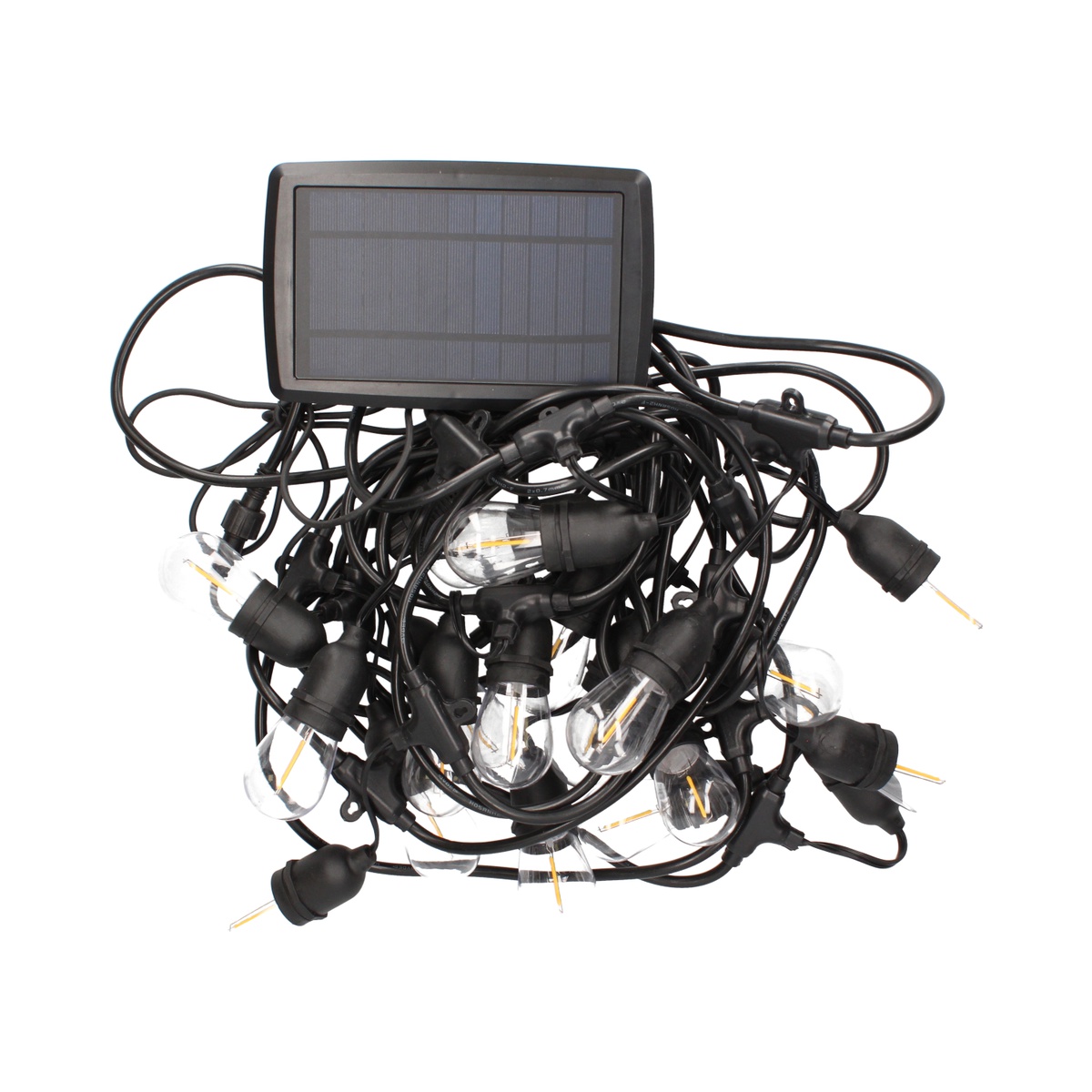 Kit guirnalda decorativa solar Helem 10M 20 portalámparas IP44