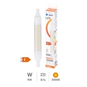 Lámpara lineal LED 118mm R7s 9W 3000K