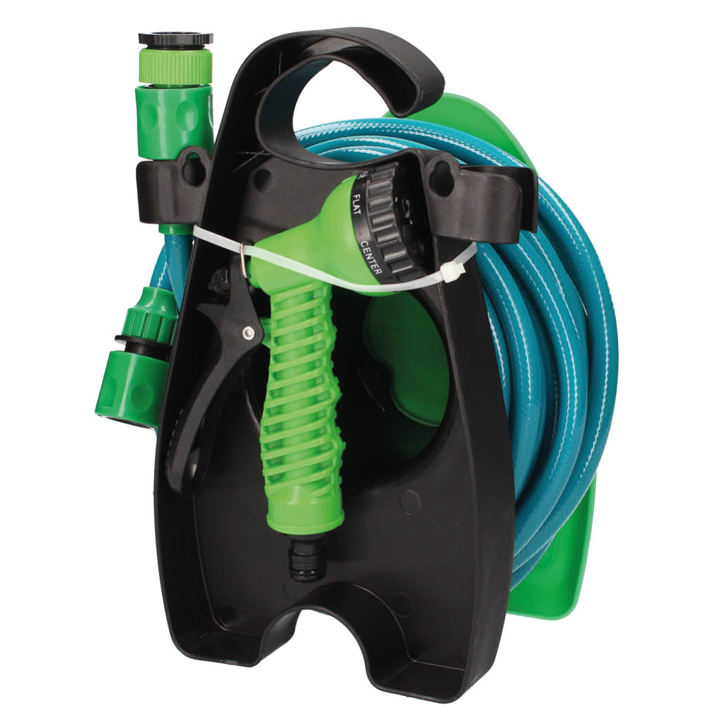 Kit manguera trenzada PVC 10M  Ø1/2&quot;(12mm) para colgar en pared