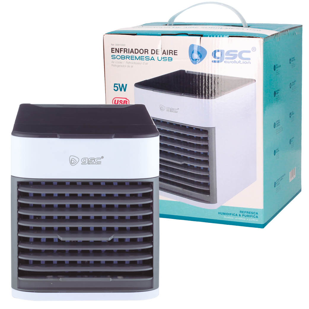 Enfriador de aire sobremesa con cable USB 5W