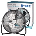 Ventilador metálico de suelo 40cm 70W Negro