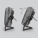 Ventilador metálico de suelo 40cm 70W Negro