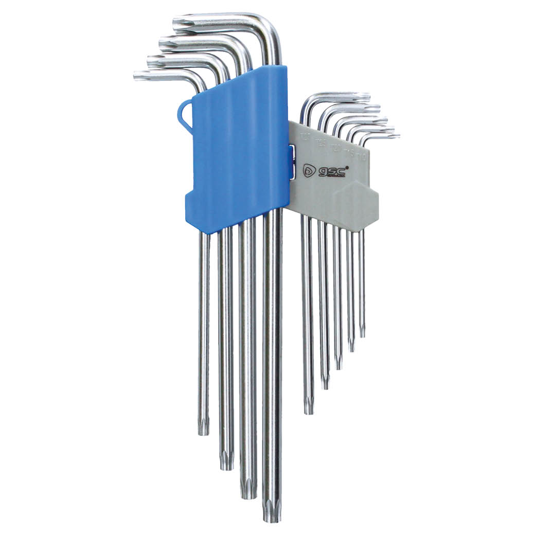 Set 9 llaves torx de T10 a T50