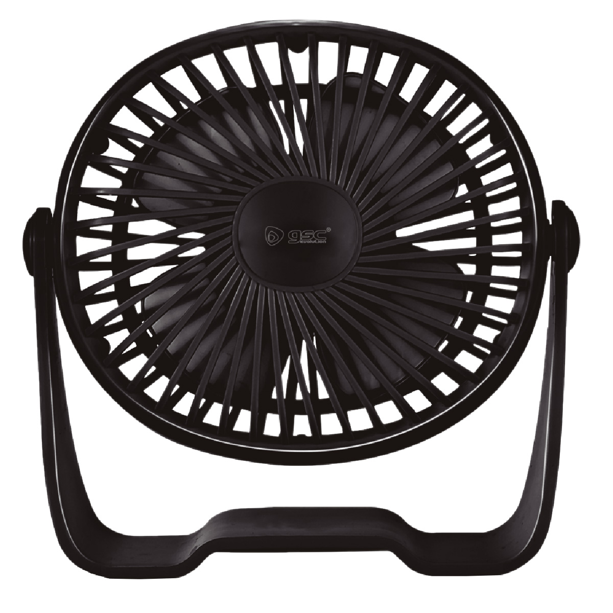 Mini ventilador sobremesa USB Alua Ø15cm 3W Negro