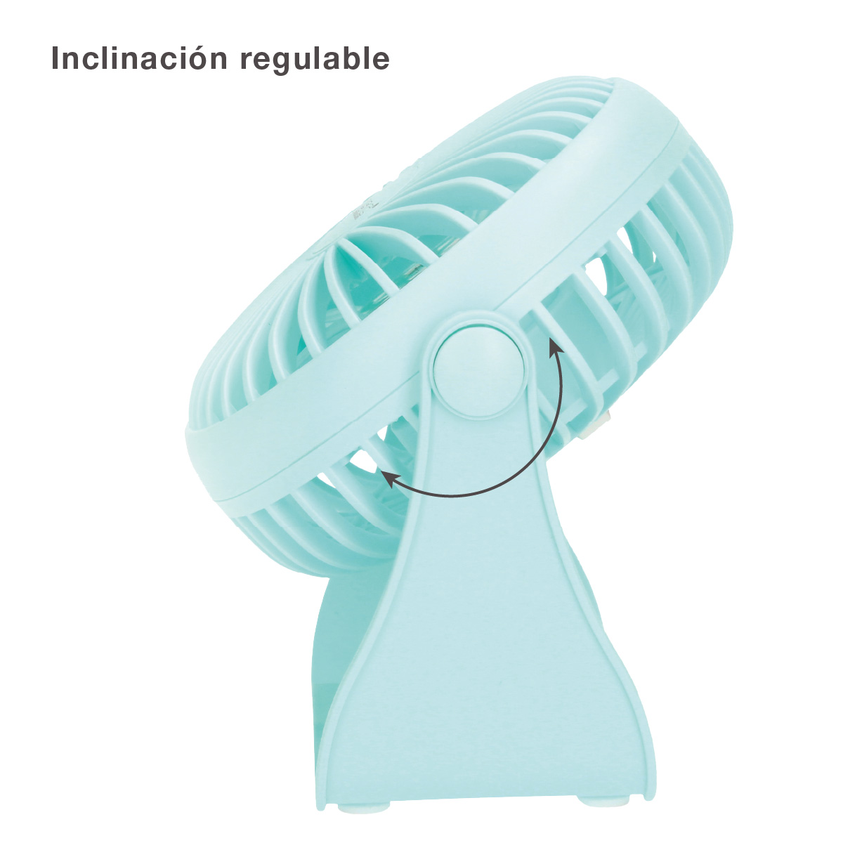 Mini ventilador sobremesa USB Alua Ø15cm 3W Aguamarina