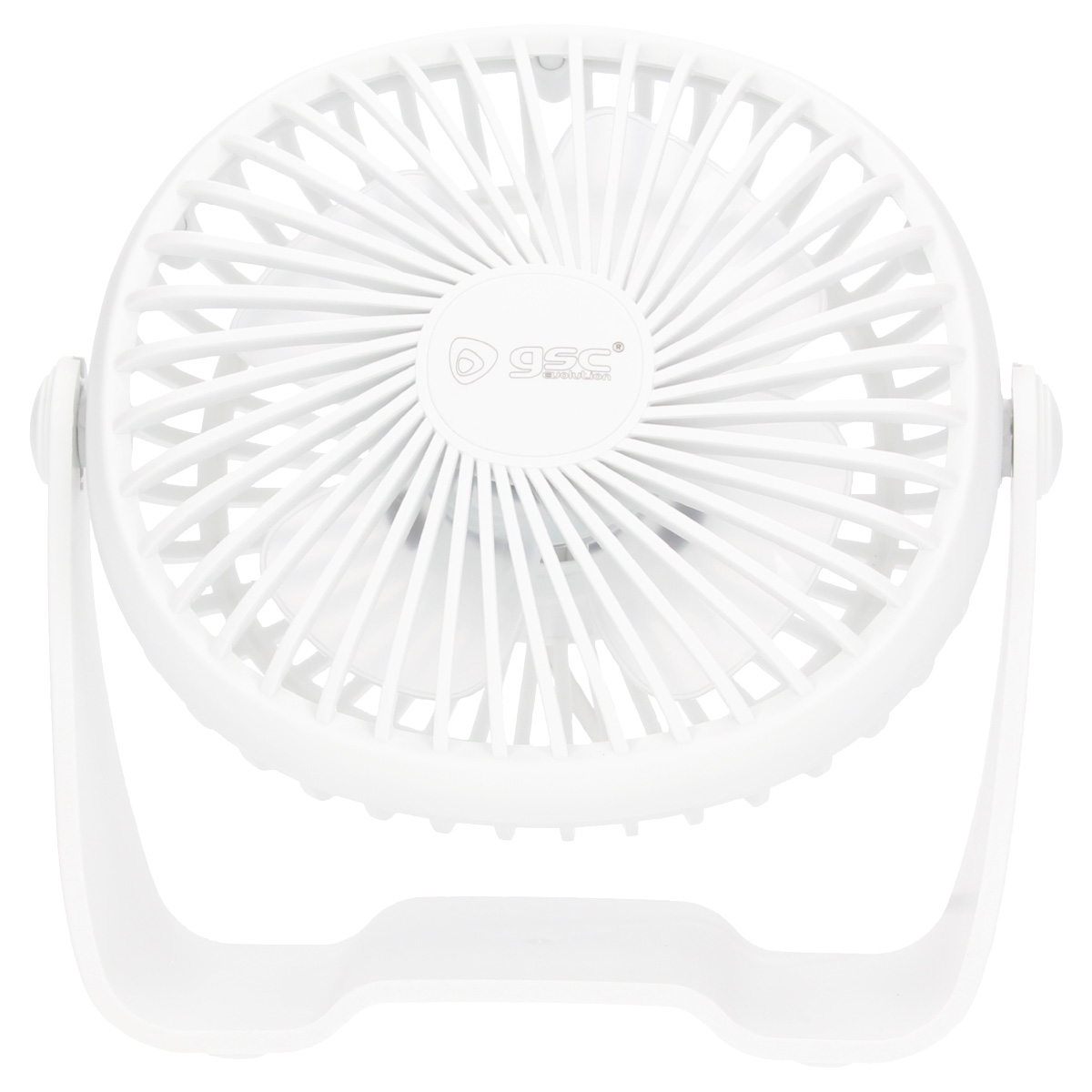 Mini ventilador sobremesa USB Alua Ø15cm 3W Blanco