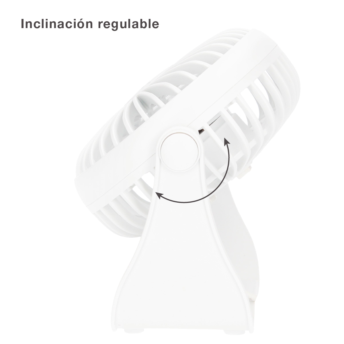 Mini ventilador sobremesa USB Alua Ø15cm 3W Blanco