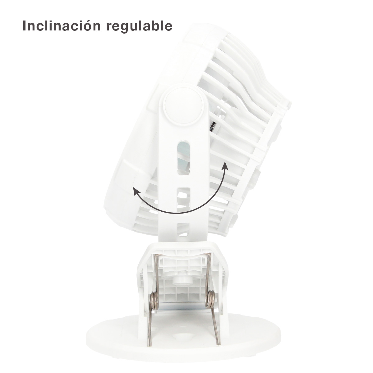 Mini ventilador USB tipo clip Fune 3W Blanco