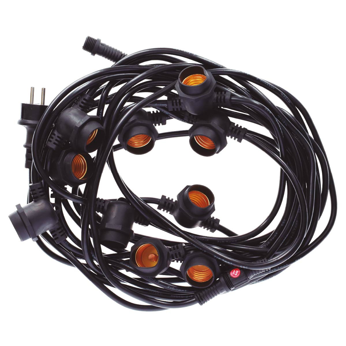 Kit guirnalda decorativa Liboi 12M 10 portalámparas IP65