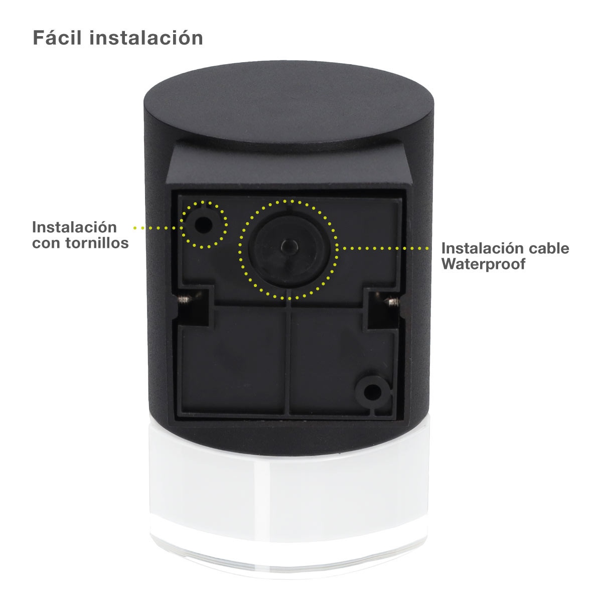 Aplique pared Serie Meluco 1 luz GU10 Max. 35W IP54 Negro