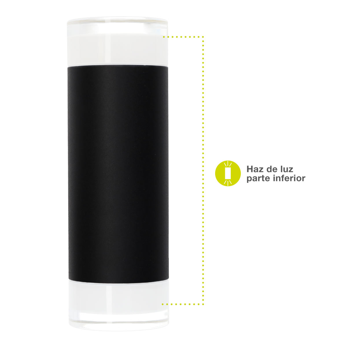 Aplique pared Serie Meluco 2 luces GU10 Max. 35W IP54 Negro