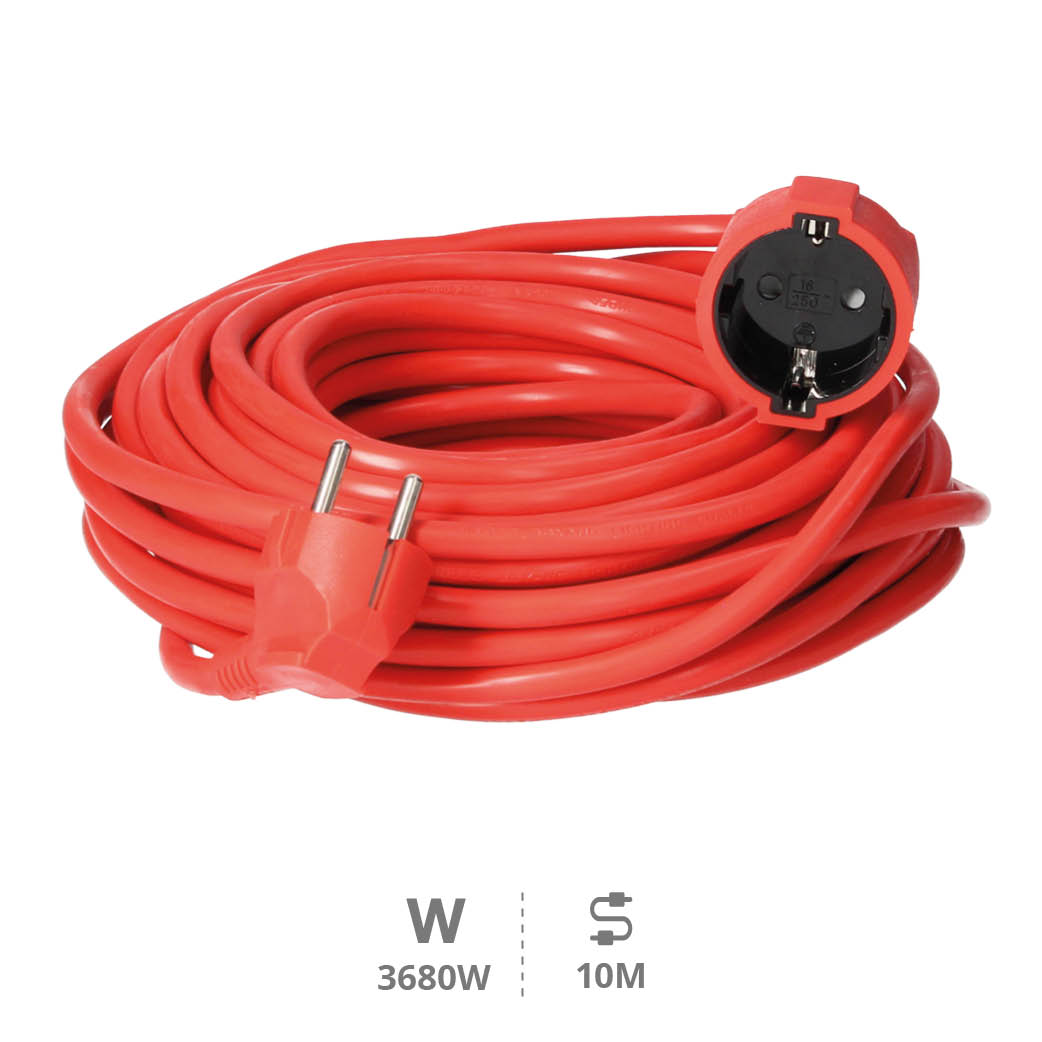Prolongador sucko (3 x 1,5 mm) 10 m Vermelho