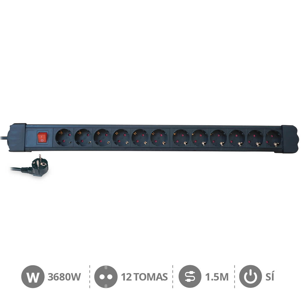 Bloco de 12T + Int. (3 x 1,5 mm) 1,5 m