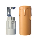 [002203362] Suporte de lâmpadas vela E14 65 mm Creme