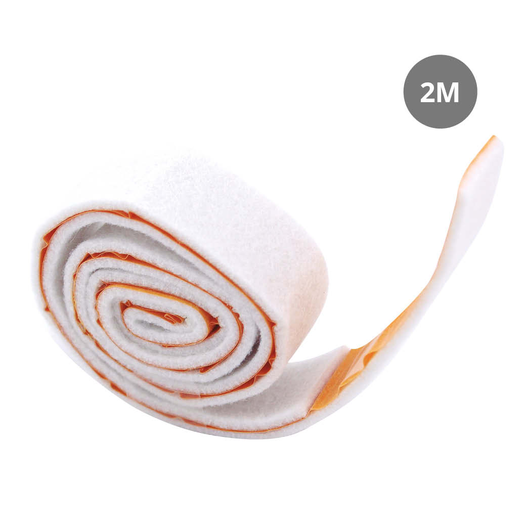 Rouleau de feutre adhésif pour meubles 25 mmx2 M - Blanc