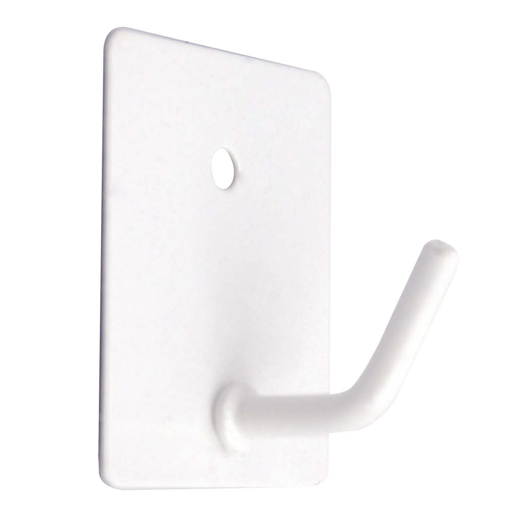 Pack 3 Cabides médios adesivos 26 x 43 mm Brancos