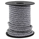 [003902987] Cabo têxtil 10 m (2 x 0,75 mm) Negro/Cinzento