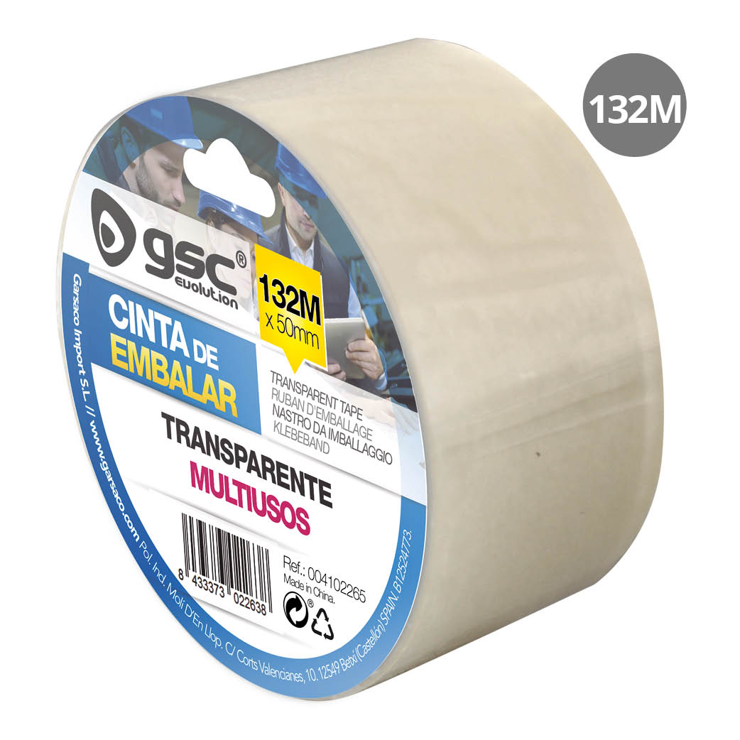 Packaging tape transparent 132M - 6pcs Shrink