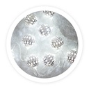 Boules argentées 1 M 2xAA 6000-10000K