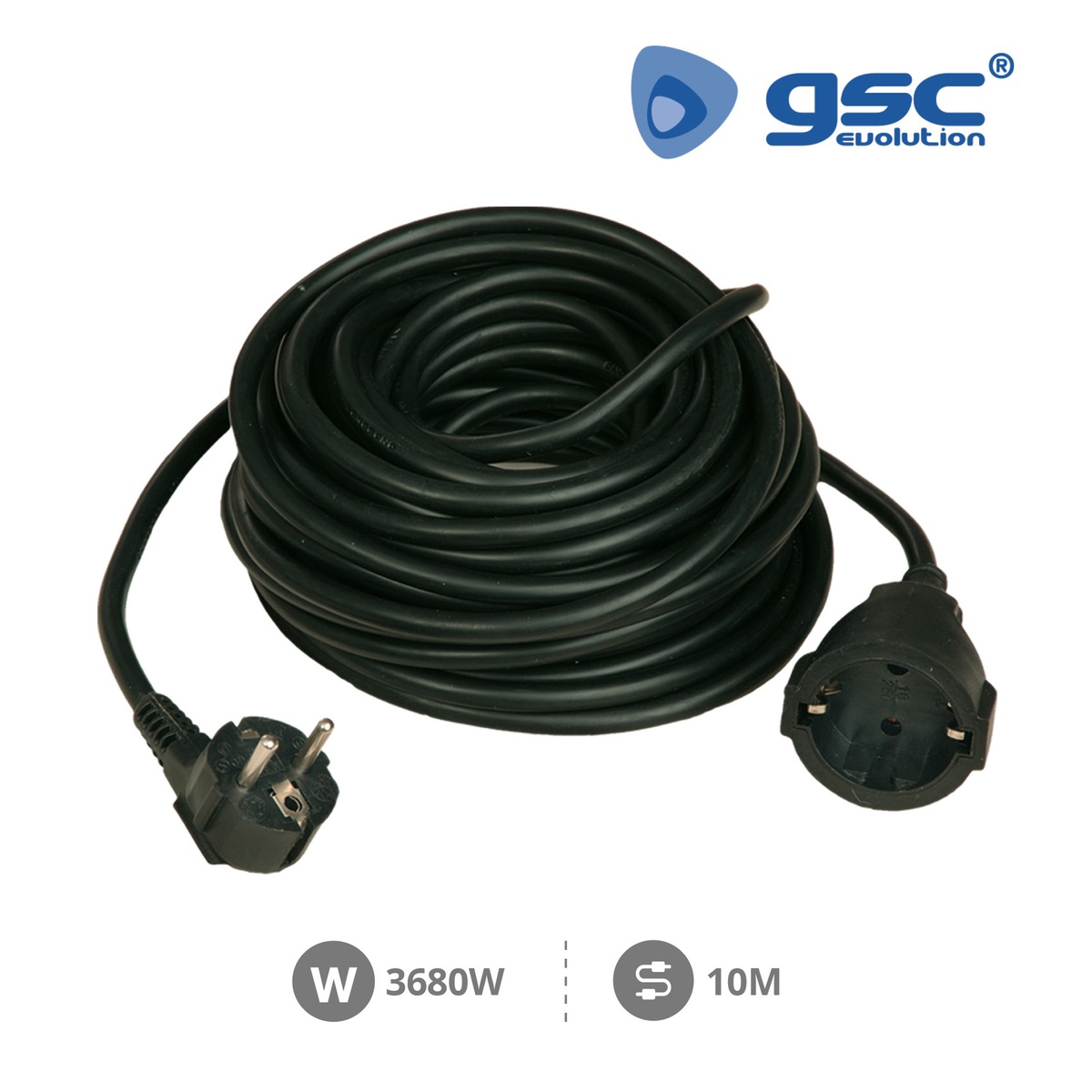Ralador elétrico Negro Sucko (3 x 1,5 mm) 10 m