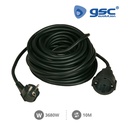 Ralador elétrico Negro Sucko (3 x 1,5 mm) 10 m