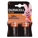 [009000103] Pilha alcalina DURACELL Plus LR14 (C), Blister 2