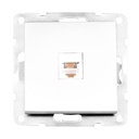 Prise téléphone à encastrer Iota Blanc