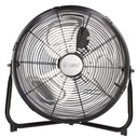 Ventilador metálico de chão 40 cm 70 W Negro