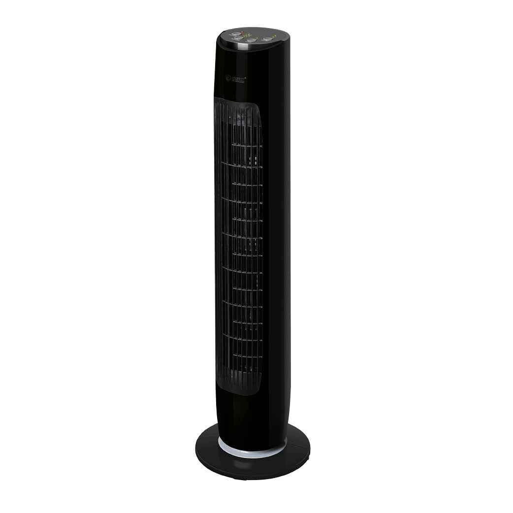 Ventilador de torre Nandi con mando 45W Negro