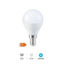 [200690032] Ampoule LED sphérique 5W E14 6000K