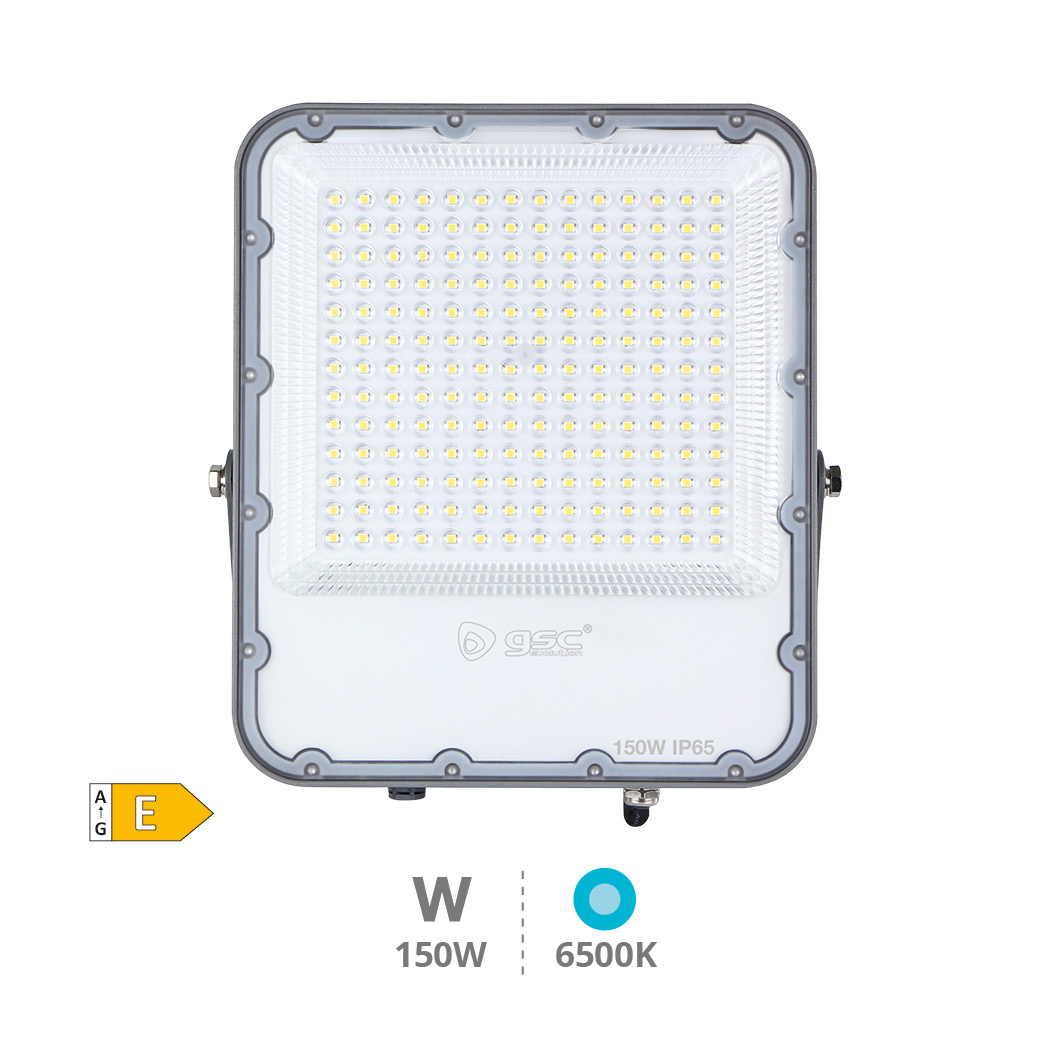 Proyector aluminio LED 150W 6500K IP65 Gris