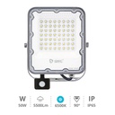 [202610008] Projecteur aluminium LED avec détecteur 50W 6500K IP65 Gris