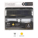 LED solar lamp with motion sensor 4W 4200K Black - 5pcs inner box