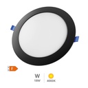 [201000065] Downlight encastrável LED redonda Belur 18 W 4000 K Negro