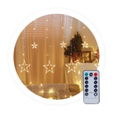 [204605013] Cortina LED com estrelas 3,5 m 8 funções Luz quente IP44