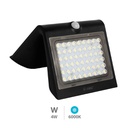 [200210013] Aplique solar LED Lukulu con sensor de movimiento y crepuscular 4W 6000K Negro